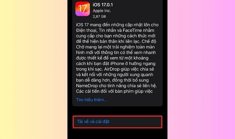 Chọn vào Tải về và cài đặt