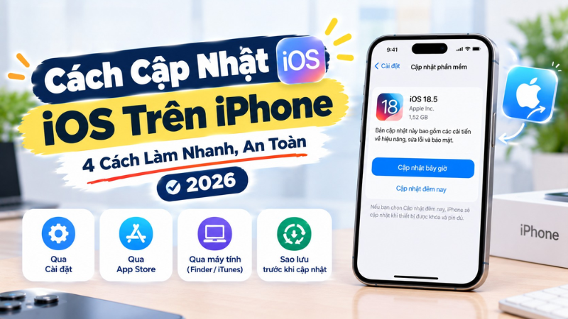 Cách Cập Nhật iOS Trên iPhone: 4 Cách Đơn Giản Và Những Điều Cần Làm Trước Khi Nâng Cấp