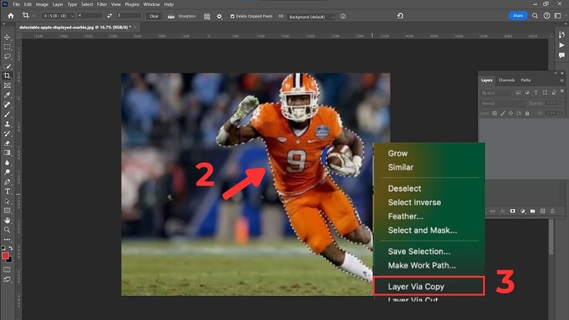 Photoshop tự động nhận diện vùng chọn theo chủ thể