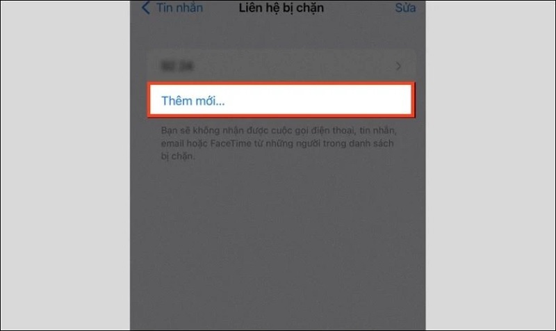 Chọn Thêm mới