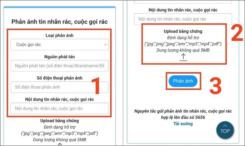 Nhấn nút Upload