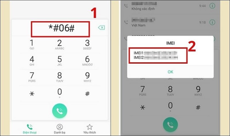 Cách kiểm tra imei oppo bằng cú pháp *#06#