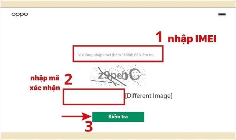 Cách check imei oppo chính hãng