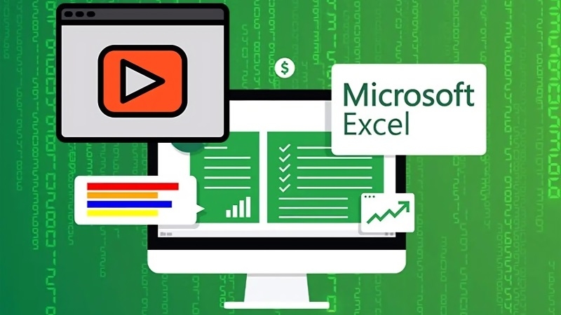Bảng tính Excel có biểu tượng video được chèn trong ô, minh họa cách chèn video vào Excel Bảng tính Excel có biểu tượng video được chèn trong ô, minh họa cách chèn video vào Excel