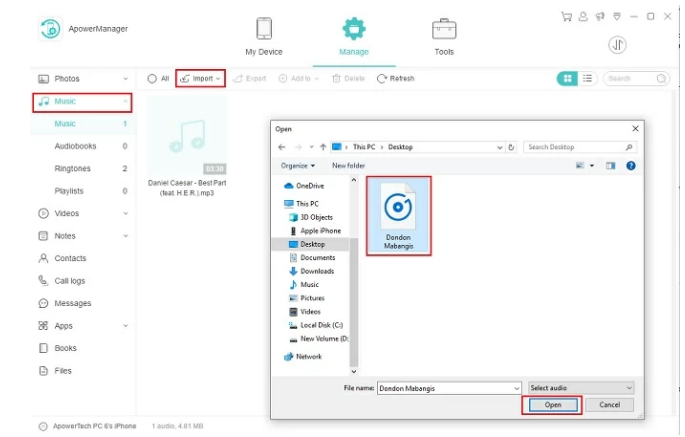 Cách chép nhạc vào iphone bằng itunes mới nhất iPhone 6/7/8 / X hoặc iPhone XR / XS / XS Max qua AirMore