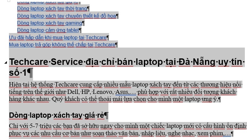 Bật hiển thị dấu đoạn trong Word để xóa dòng trống gây tràn sang trang 2 Bật hiển thị dấu đoạn trong Word để xóa dòng trống gây tràn sang trang 2