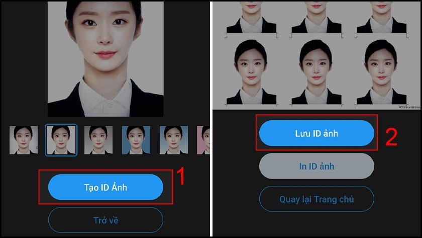 Chọn Lưu ID ảnh