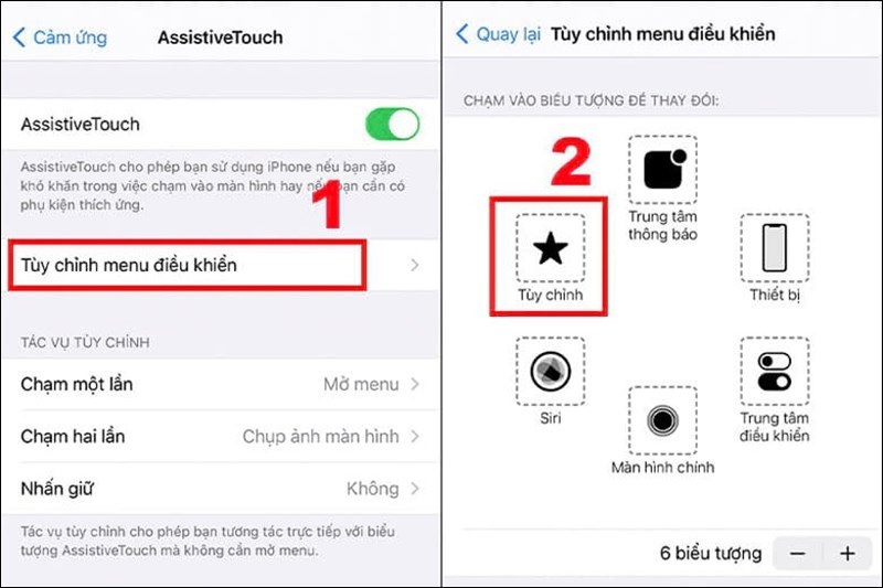Chọn Tùy chỉnh (Custom)