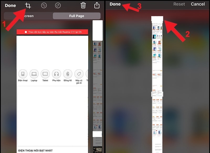 Chọn vào tính năng Toàn trang (Full Page)