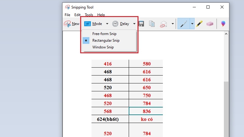 Cách chụp màn hình Dell bằng Snipping Tool bước 2