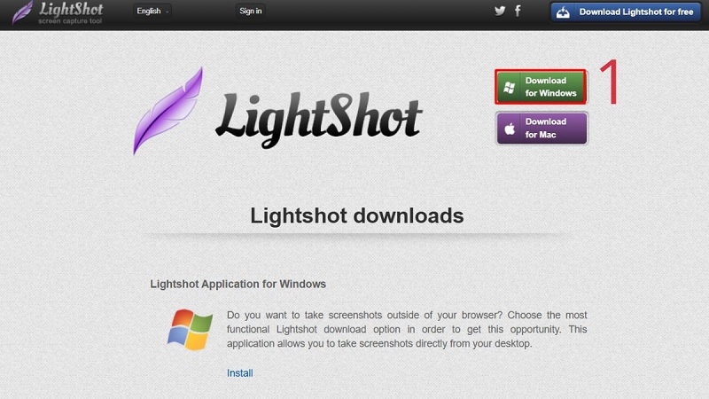 Lightshot – Miễn phí, nhẹ, dễ dùng