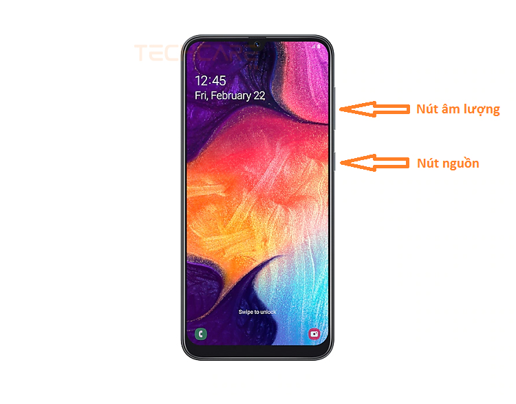 cách chụp màn hình samsung a50