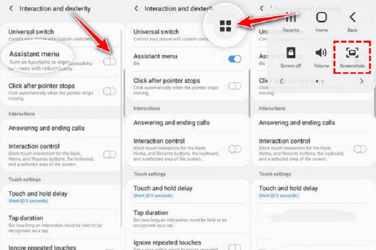 chụp màn hình samsung a50