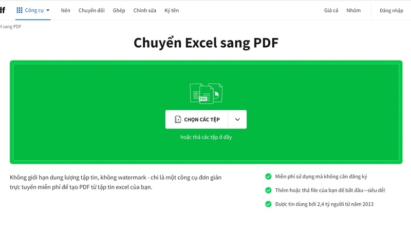Dùng công cụ online miễn phí (Không cần cài gì) bước 2 Dùng công cụ online miễn phí (Không cần cài gì) bước 2