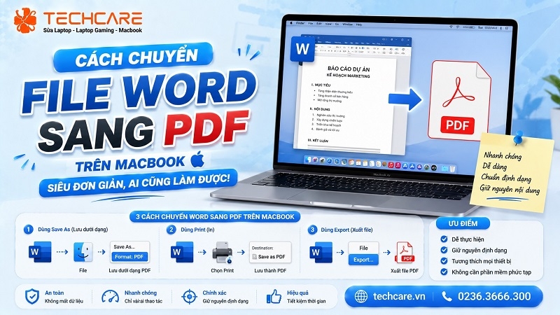 Cách chuyển file Word sang PDF trên Macbook siêu đơn giản, ai cũng làm được