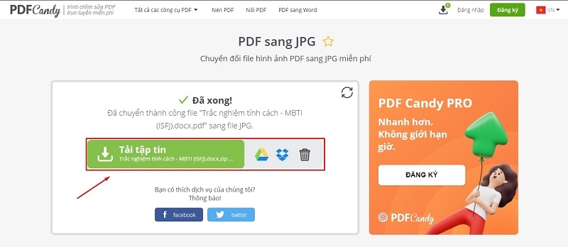 Tải file ảnh về máy