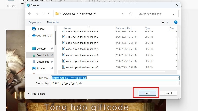 Dùng Paint có sẵn trên máy tính bước 2