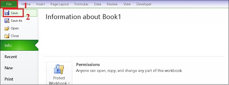 Sử dụng tính năng Save as