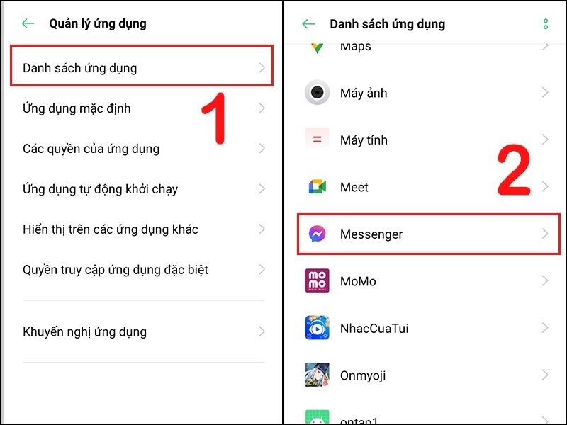 Chọn Messenger