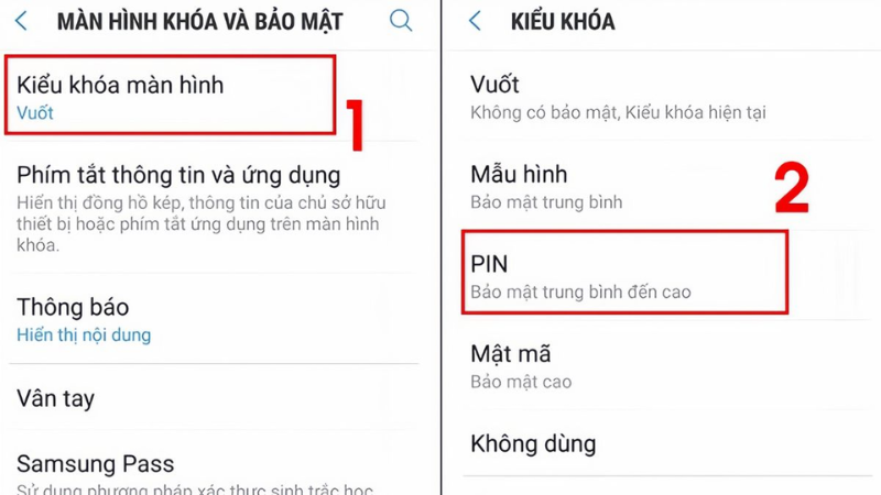 Cách đặt mật khẩu điện thoại Samsung dễ dàng
