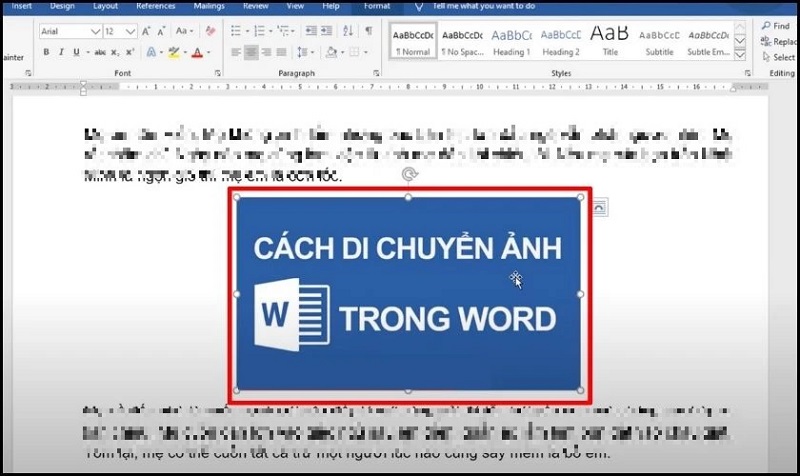 Di chuyển hình ảnh đến vị trí mới