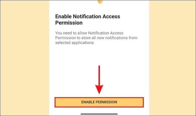 Chọn ENABLE PERMISSION