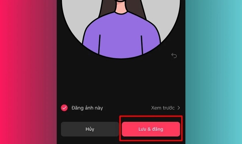 Nhấn vào nút Lưu & đăng