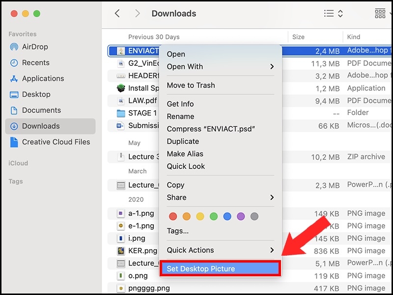 Chọn ảnh từ thư viện Photos trên macOS