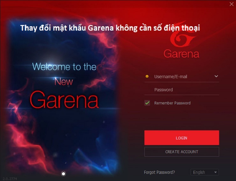 Cách đổi mật khẩu Garena không cần số điện thoại cực dễ