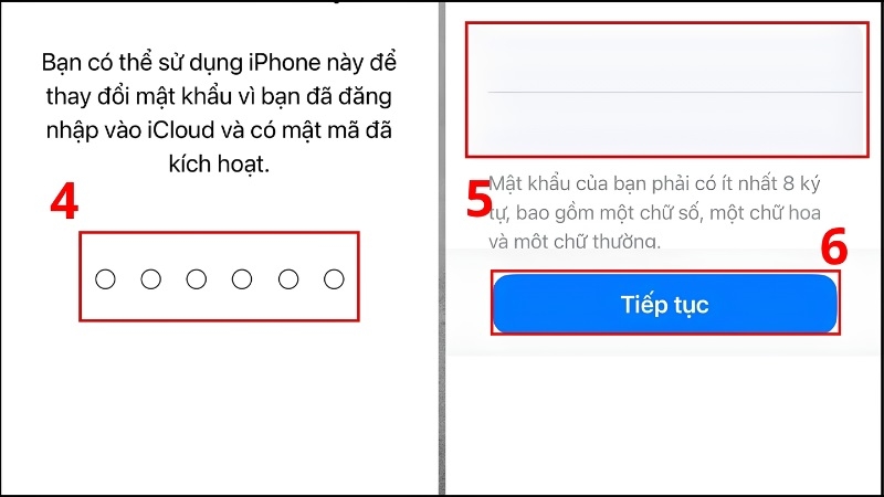 Mục Đổi mật khẩu trong phần Đăng nhập và Bảo mật của Apple ID trên iPad bước 2 Mục Đổi mật khẩu trong phần Đăng nhập và Bảo mật của Apple ID trên iPad bước 2