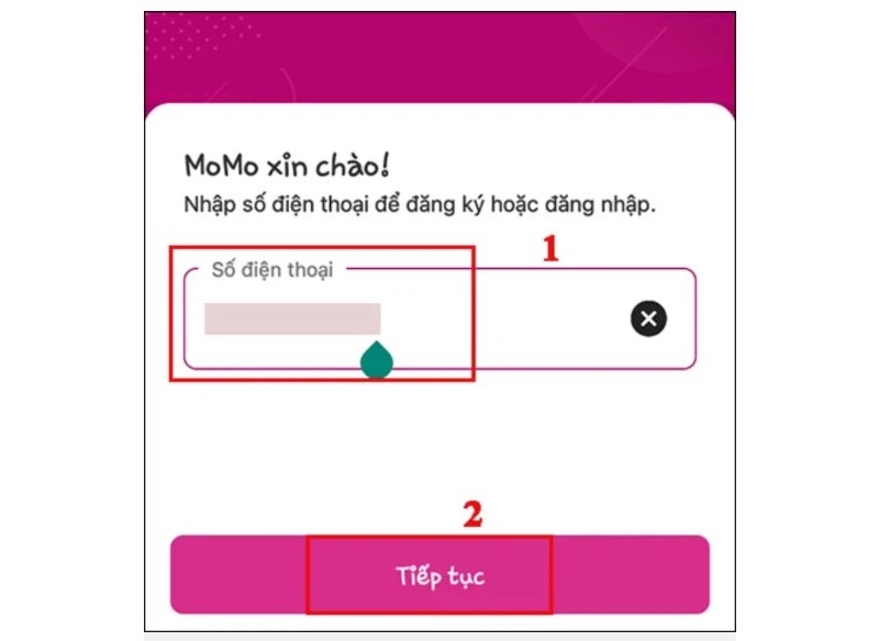 Nhấn nút Tiếp tục