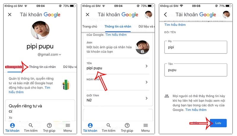 Nhấn nút “Lưu” để hoàn thành