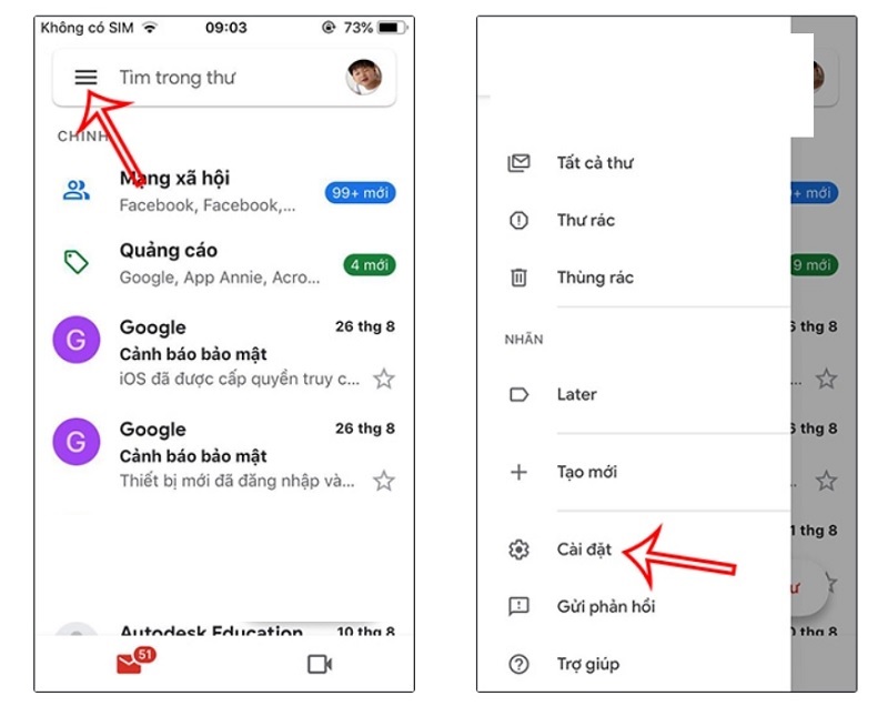 Cách đổi tên ở Google meet trên điện thoại (hệ điều hành iOS)
