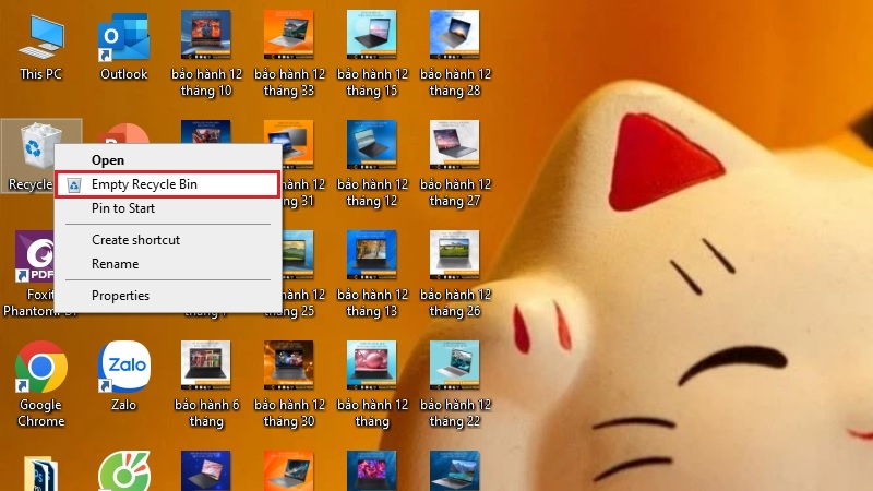 Cách dọn thùng rác máy tính Windows để giải phóng ổ C bước 2