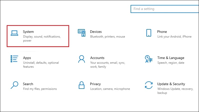 Bật Storage Sense trong Cài đặt Windows để tự động dọn rác máy tính bước 1 Bật Storage Sense trong Cài đặt Windows để tự động dọn rác máy tính bước 1