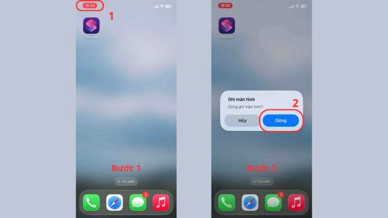 Cách dừng quay video màn hình iPhone 12