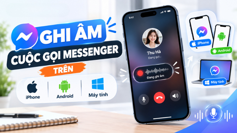 Cách Ghi Âm Cuộc Gọi Messenger Trên iPhone, Android Và Máy Tính — Hướng Dẫn Từng Bước 2026