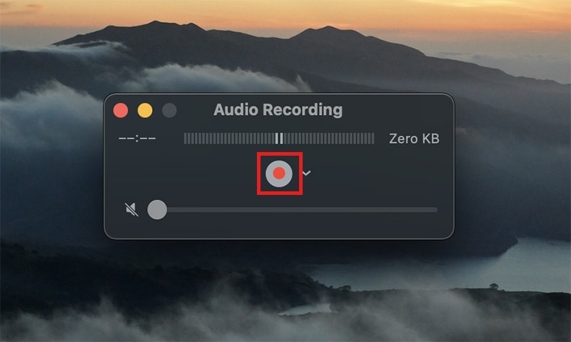 Nhấn vào biểu tượng hình tròn đỏ