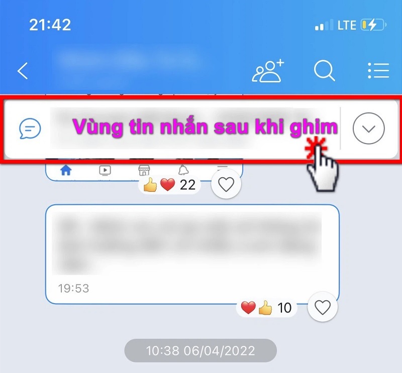 Mở nhóm chat có tin nhắn mà bạn muốn bỏ ghim