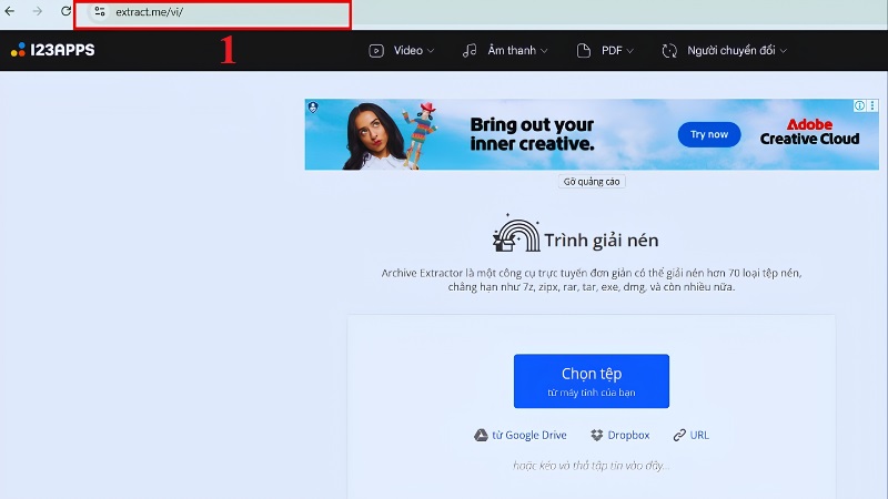Cách giải nén file RAR trên Mac online, không cần cài đặt bước 1 Cách giải nén file RAR trên Mac online, không cần cài đặt bước 1