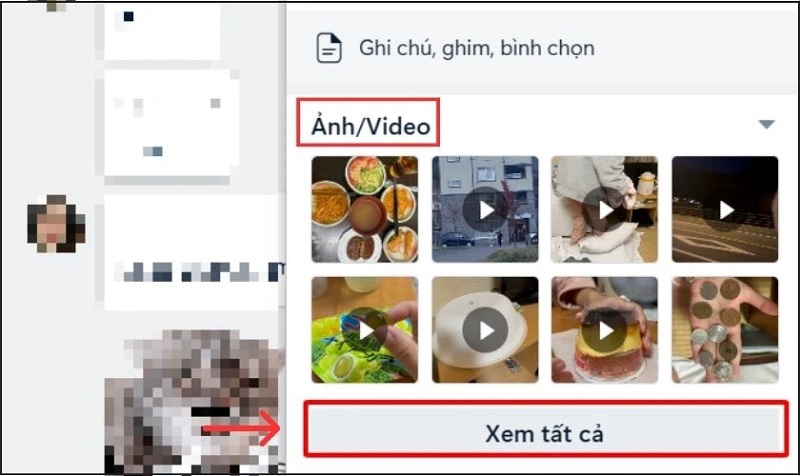 Chọn Xem tất cả