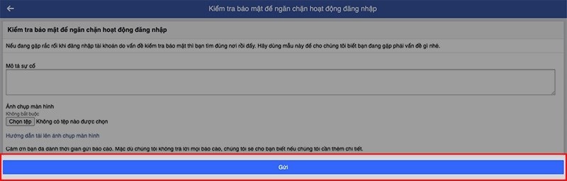 Nhấn nút Gửi