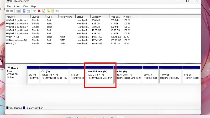 Hướng dẫn 8 bước gộp ổ cứng Win 11 chi tiết Hướng dẫn 8 bước gộp ổ cứng Win 11 chi tiết