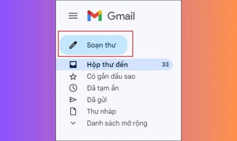 Nhấn vào mục Soạn thư