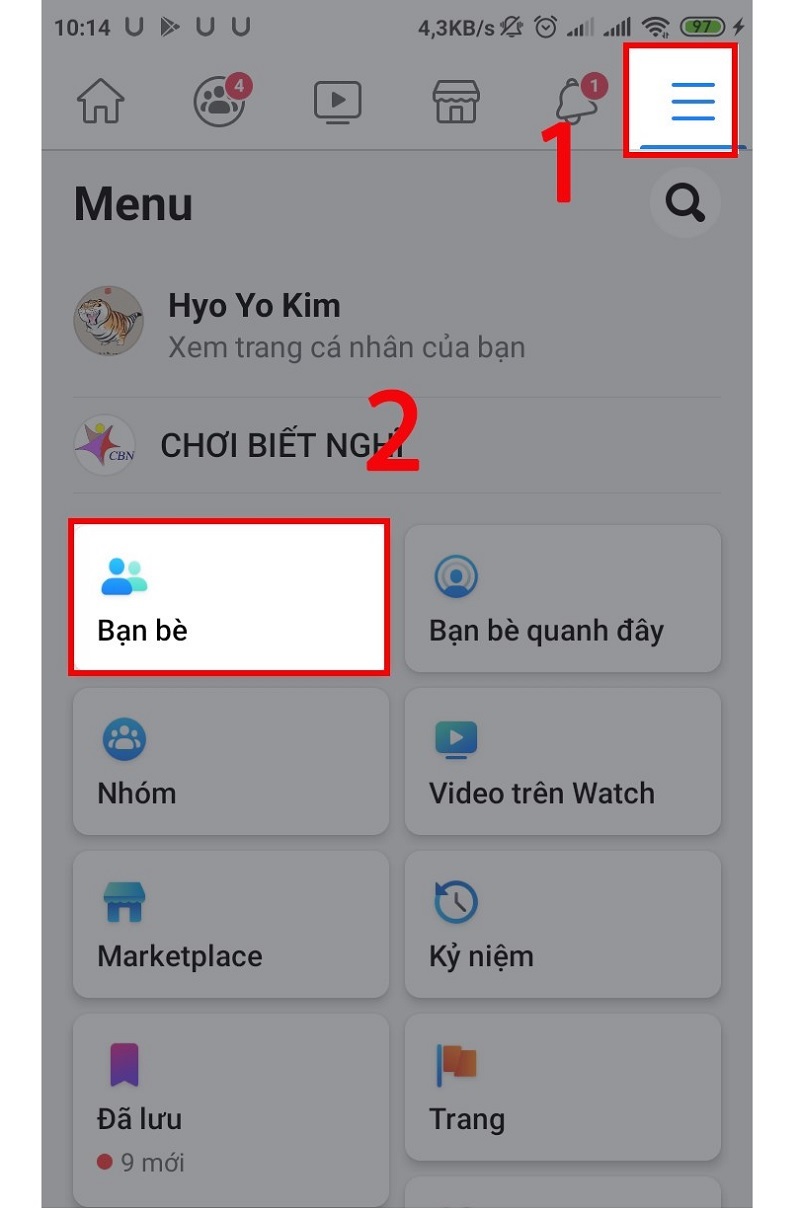 Chọn Bạn bè