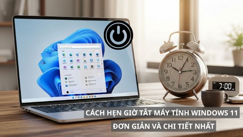 Cách hẹn giờ tắt máy tính Windows 11 đơn giản, chi tiết nhất