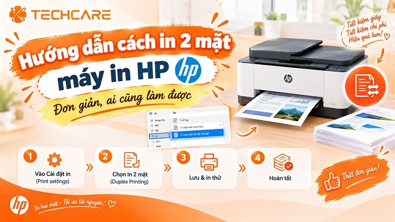Hướng dẫn cách in 2 mặt máy in HP đơn giản, ai cũng làm được
