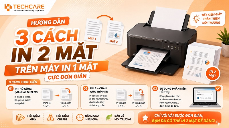 Hướng dẫn 3 cách in 2 mặt trên máy in 1 mặt cực đơn giản