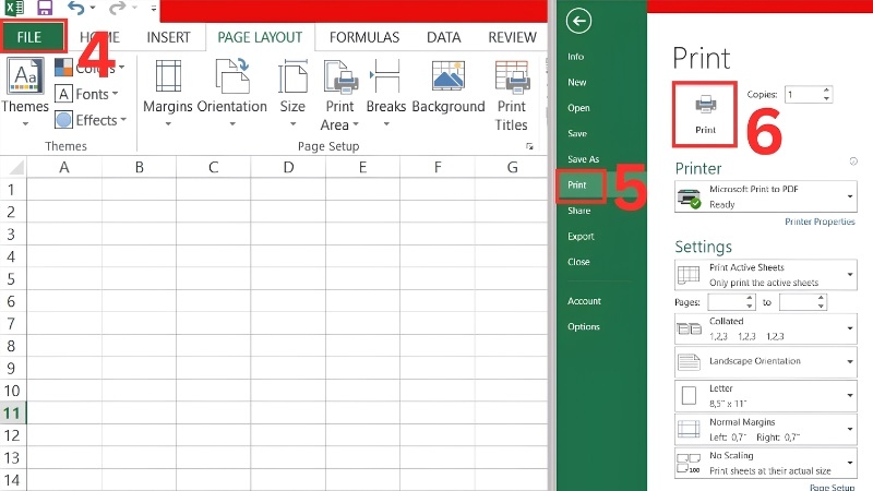 Xem trước bản in ngang trước khi bấm Print Xem trước bản in ngang trước khi bấm Print