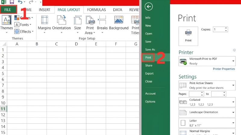 Mở cửa sổ Print bằng phím tắt Ctrl + P Mở cửa sổ Print bằng phím tắt Ctrl + P
